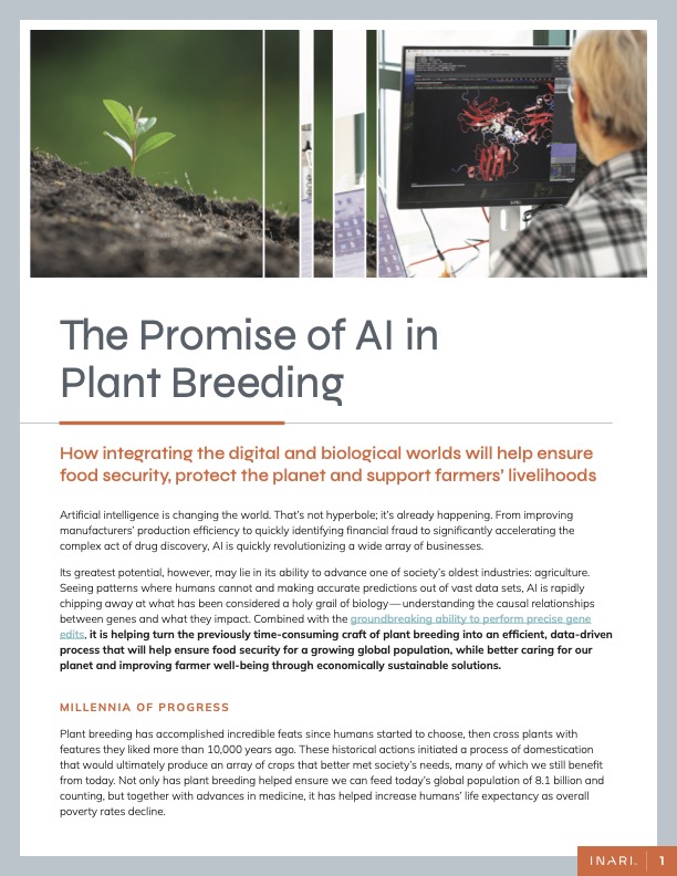 The Promise of AI in Plant Breeding